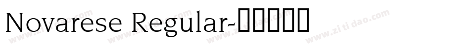 Novarese Regular字体转换